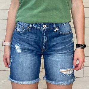 KanCan Women Bermuda Distressed Jean Shorts Size X Small XS Summer Vacation
